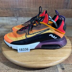 Nike Air Max Men's Shoes - Orange, Black, and Purple